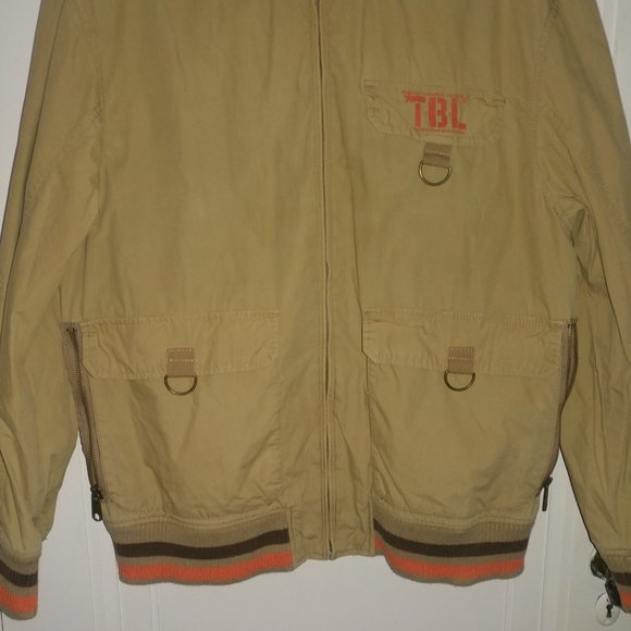 Timberland: Tan Relaxed Fit Standard Industrial Outdoors Jacket - Men's Size Med - Picture 5 of 16